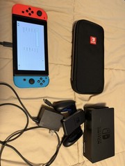 Nintendo Switch HAC-001-01 Handheld System with Accessories Mint with Chargers