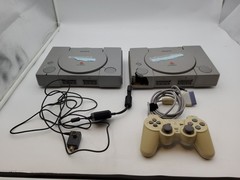 Sony PlayStation 1 Game Console 2 Console Lot FOR PARTS – Controller Included