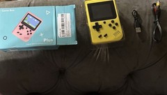 Game Box Plus Yellow Handheld Console, USB-A & RCA, Supports External Gamepad