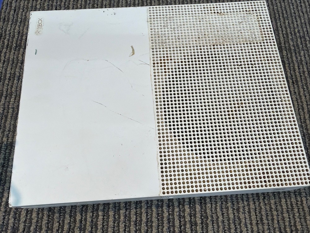 Microsoft Xbox One S 1681 White System Console Only For Parts or Repair