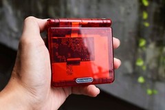 Backlit IPS LCD GBAsp Mod Nintendo Gameboy Advance SP Mirror Clear Red