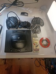 Tested Sega Saturn Console With Controllers, Cords, And NHL All Star Hockey