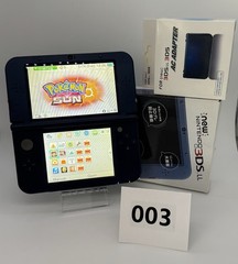 New Nintendo 3DS LL/XL-In English-Metallic Blue-64gb-In Box-w/new charger