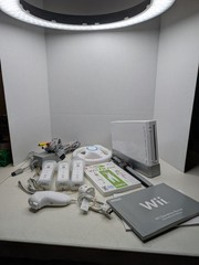 Wii Console w/ Bonus WiiFit Plus & 3 Wii Remotes + MotionPlus Adapter + More
