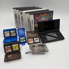 Nintendo DS Lite Handheld Console 16 Games Bundle With Charger Stylus Tested
