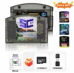 Summer Cart 64 – Tra Black, 32GB TF Card, Preloaded/Plug & Play, USA SELLER!!