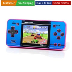 Handheld Game for Kids ，Built-in 220 32-bit Video Games, 3.0” IPS Screen, Rec…