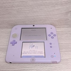Nintendo 2DS White Lavender Console Stylus Working Tested Japanese ver