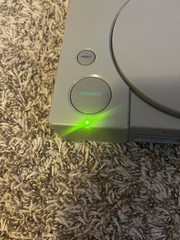 Sony PlayStation 1 Console – Gray. Includes White OEM Memory Card. NO CONTROLLER
