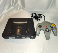 Nintendo 64 NUS-001(USA) 1 OEM Controller & Cords Authentic Tested Excellent