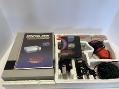 Nintendo NES Action Set with 2 controllers, Zapper, Cord, tested Works