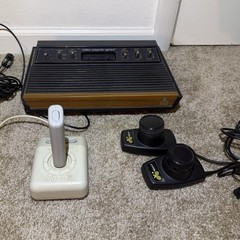 Atari 2600 Video Computer System Console Black w/ 2 Controllers & Power Cord