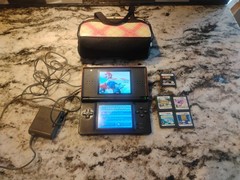 Nintendo DS Lite Bundle – Crimson/Black – Tested And Working
