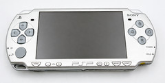 Sony PSP-2000 PSP 2000 Console Silver Region free w/adapter, battery – Very Good