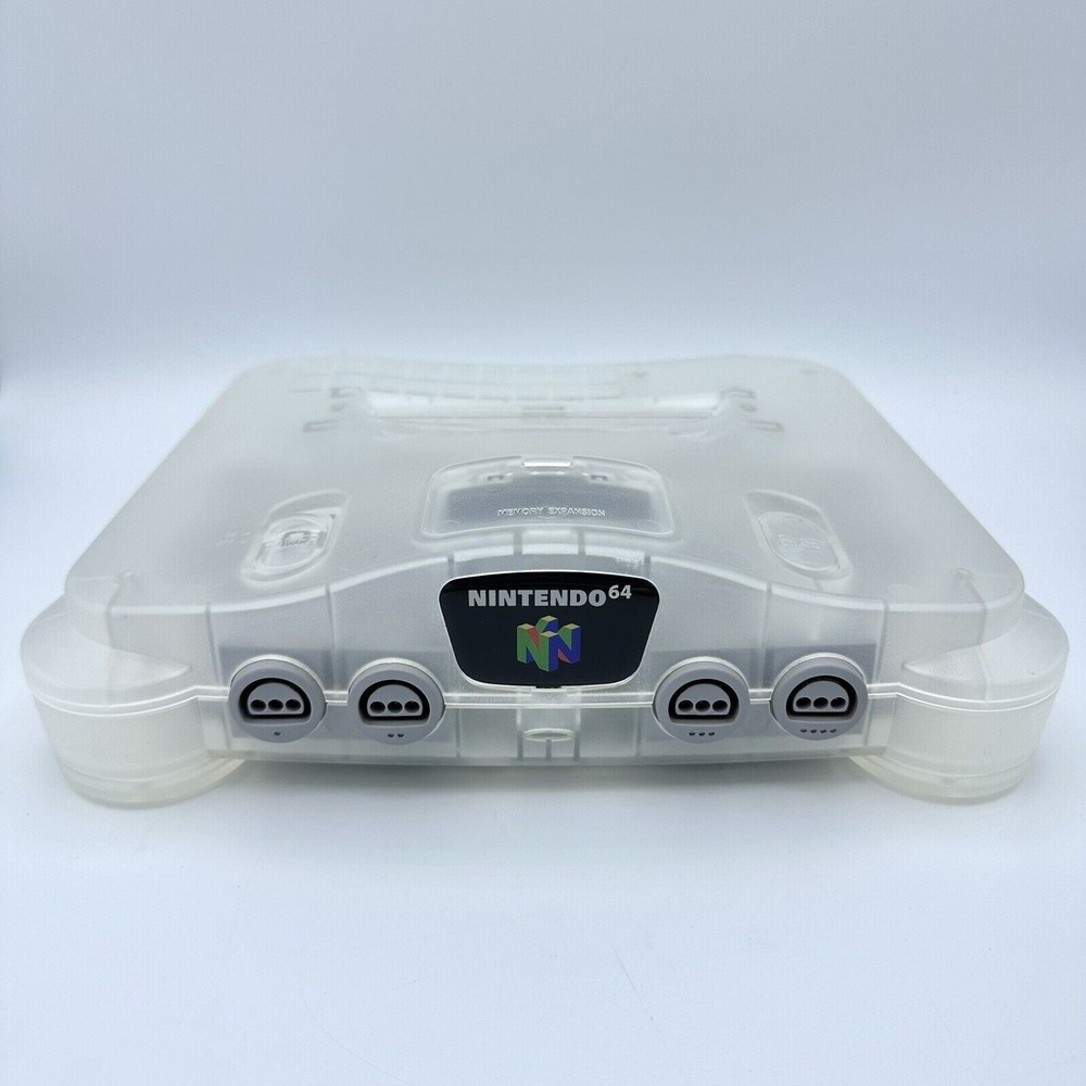 NEW Nintendo 64 N64 Limited Clear Crystal White Custom Console W/ New LED Rare