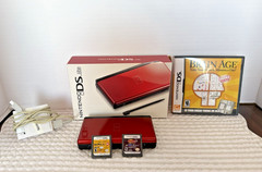 Nintendo DS Lite Crimson/Black Handheld Video Game System
