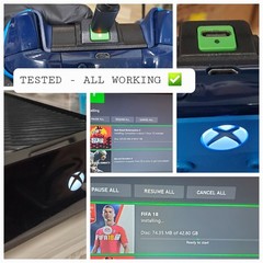 Xbox One 1540 1TB Console w Controller Power Supply Cables & 5 🔥 Games TESTED✅️
