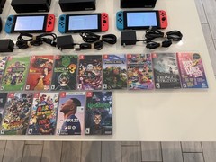 Nintendo Switch Console Lot (4 in total) + 17 Games