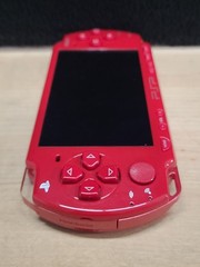 Sony PlayStation Portable PSP-2001 God of War Edition Red Console W/Game New Bat