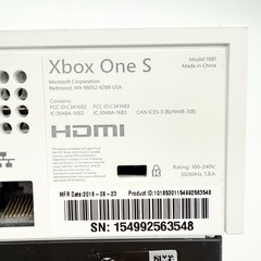 Microsoft Xbox One S White Console 500GB 1681 Cords Controller Games Tested