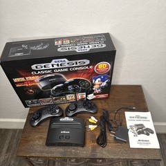 AtGames Sega Genesis Classic Console 80 Games Plug N Play 2 wireless Controllers