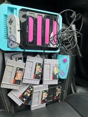 Hyperkin Retron 5 Multi-System Console Blue Pink Black HDMI USB NES SNES Genesis