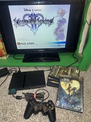 Sony PlayStation 2 Bundle 8mb Card 4 Mystery Games And Kingdom Hearts/Controller