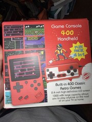 Red Handheld Game Console 400-in-1 Classic Retro Games