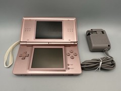Nintendo DS Lite USG-001 Metallic Rose – original slot cover, stylus, wriststrap