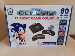 AtGames Sega Genesis Classic Game Console 80 Built-In Games NEW OPEN BOX No Book
