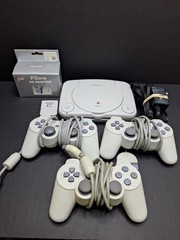 PS One Video Game Console PS1 Slim SCPH-101 Tested Working W/ 3 Controllers