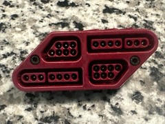 SNES NES controller to Famicom expansion port adapter Burgandy Color