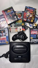 SEGA Genesis Model 2 Console Bundle – 7 CIB Games, Controller, Tested