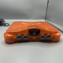 USA Nintendo 64 N64 Fire Orange Funtastic Console w/ OEM Controller -TESTED