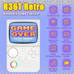 Gaming Console with 64GB Memory and Multiplayer Features for Retro Enthusiasts