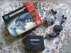 N64 Console NUS-001 w/ BOX, controller, cables, nintendo 64 TESTED
