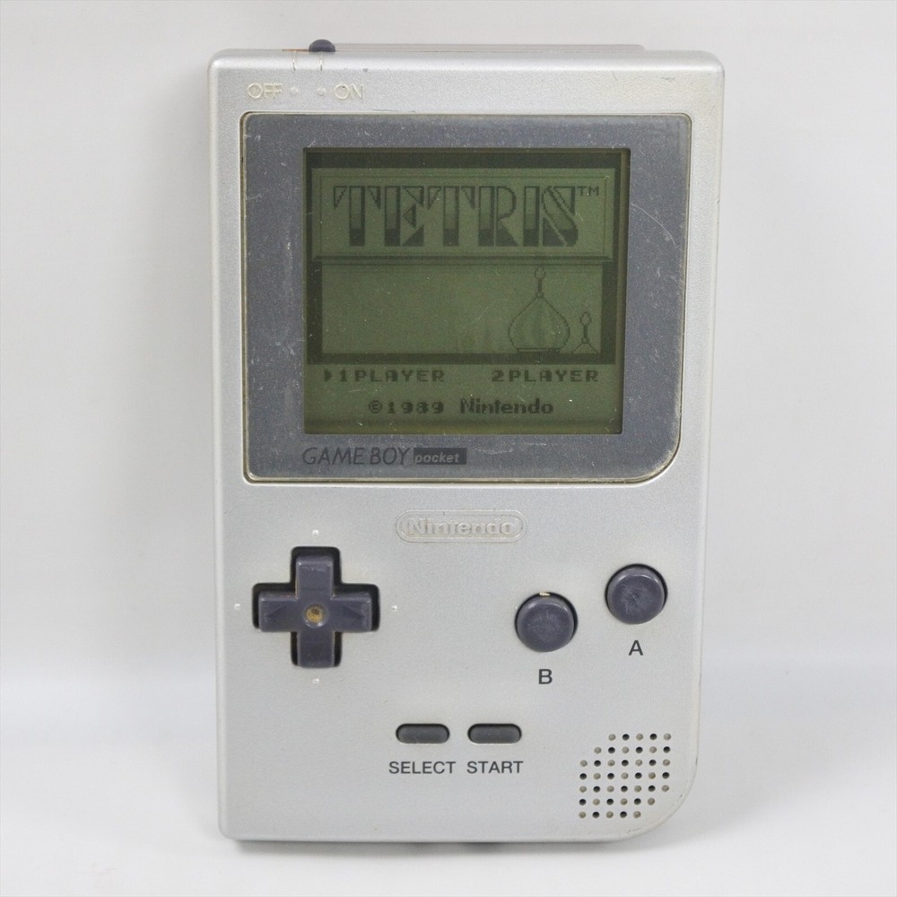 Gameboy Pocket Console SILVER MGB-001 made in CHINA Nintendo MH10368198 gb