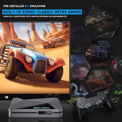 Plug and Play Retro Gaming Console, 37000+ Games, 4K UHD, WiFi, Bluetooth 5.0