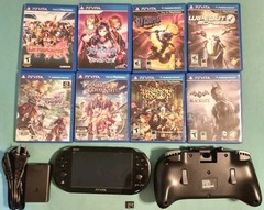 Lot! Sony PS Vita 2K, 2000 Black 8GB, US (PlayStation Vita, PSV) + 8 GREAT Games