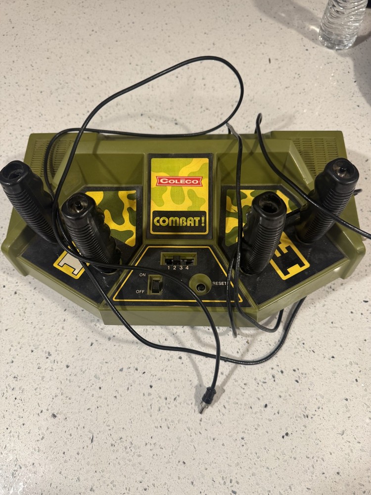Vintage Coleco Combat! Dedicated Video Game Console System 1977 RF Output