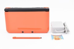 Nintendo 3DS XL LL Console Turquoise Black Orange Black w/Adapter Tested Japan