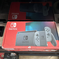Nintendo Switch Console Gray Black V2 with Detachable Controllers, HDMI
