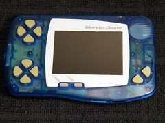 WonderSwan Handheld Console Skeleton Blue SW-001 in Box w Manual Japan Import