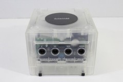 Nintendo Gamecube Clear Transparent White Console & AC AV NTSC-U/C DOL-001 LED