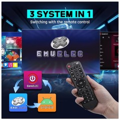 Dual System Retro Game Console EmuELEC 4.6 & Android 9.0