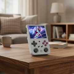 Portable RG353VS Game Player – 3.5&Prime; IPS Screen, 64GB Retro Gaming Experience