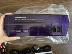 Clear purple Nintendo Entertainment System NES Console- pick your bundle
