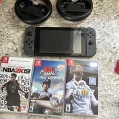 Nintendo Switch HAC-001 Grey Console Bundle Dock Controllers games