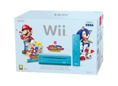 Nintendo Wii Console With Mario And Sonic Olympics 2012 Blue Very Good 8Z