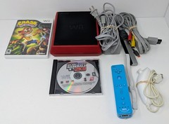 Nintendo Wii Mini Red RVL-201 Console Bundle w/ Crash Mind Over Mutant & More!